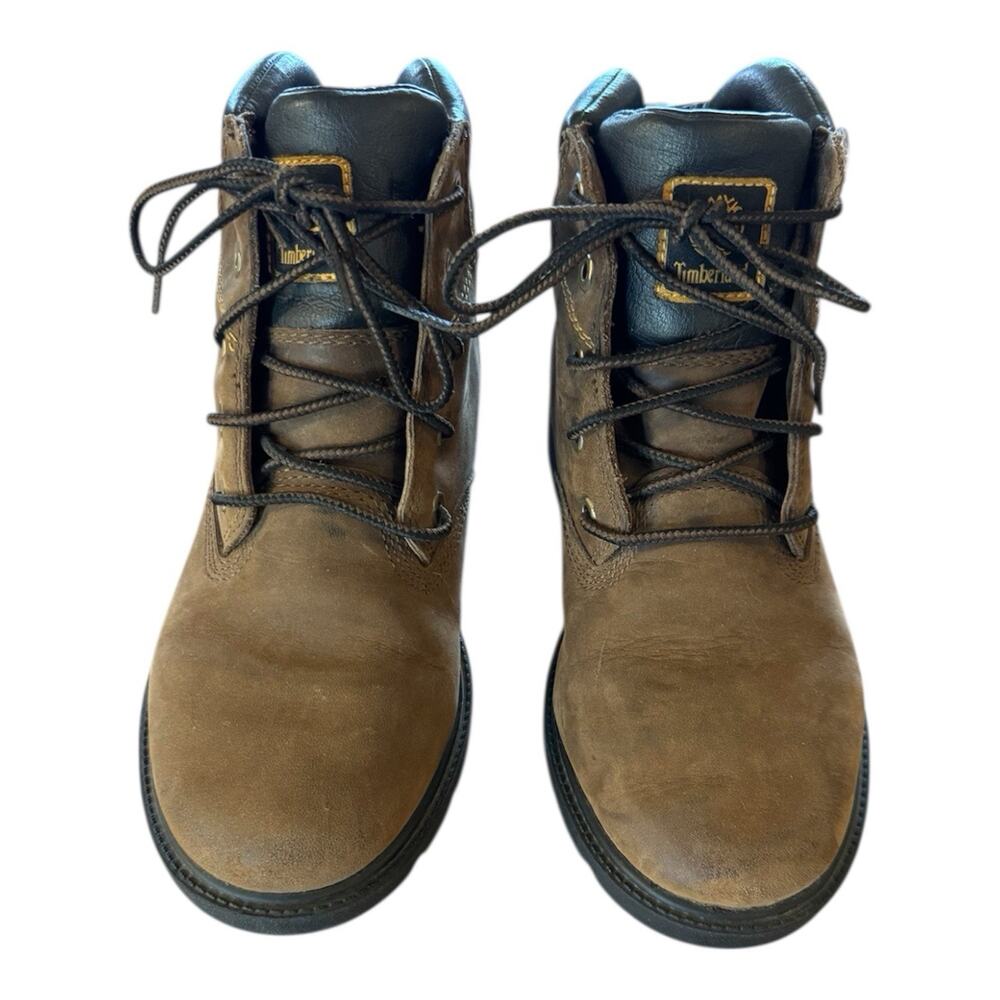 Timberland Junior Leavitt Lace Boot Brown Medium Brown, Youth size 2
